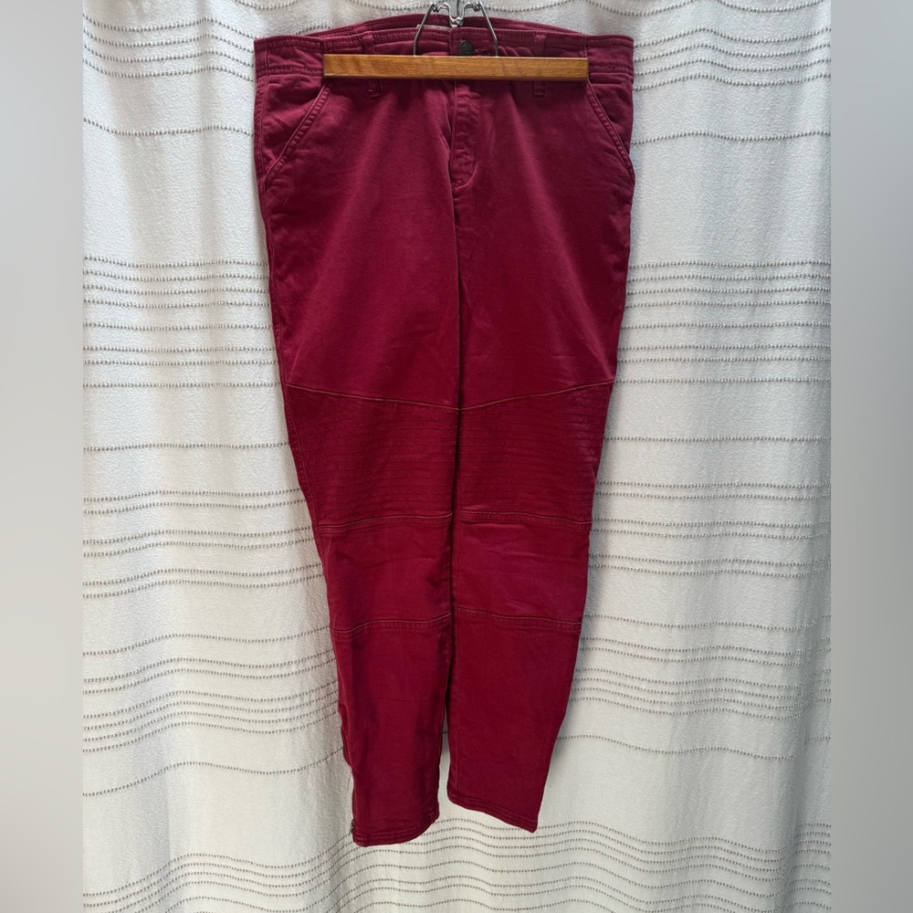 Abercrombie moto pants with side ankle zippers